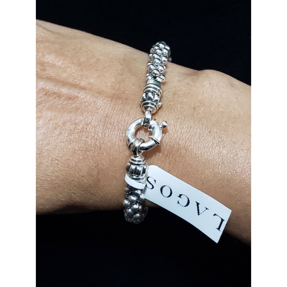 Lagos Sterling Silver Caviar Rope Bracelet - Picture 2 of 6